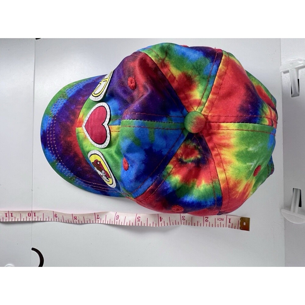 Buc-ee's Tie Dye Mesh Snapback Toddler Hat Cap With SPF, Peace-Love-Buccee - Picture 8 of 8